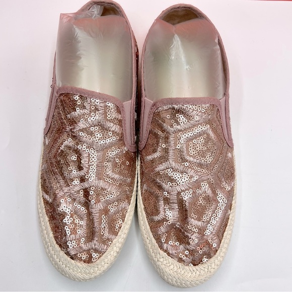 Bluegenex Sequin Rose Gold Loafers - Picture 3 of 6